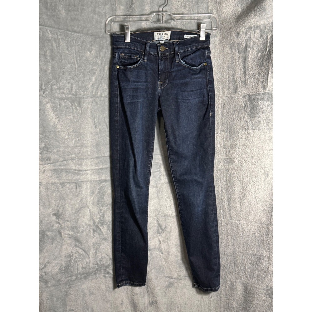 FRAME Le Skinny de Jeanne Crop‎ Jeans Edgeware Dark Wash Size 24